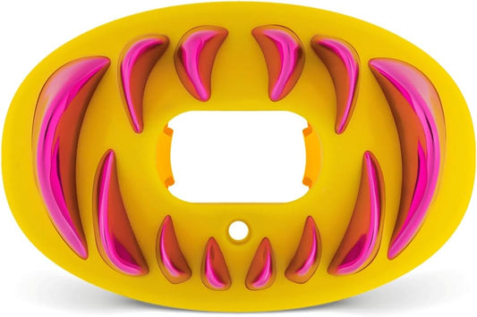 Sports Chrome 3D Predator Oxygen Mouthguard | Maximum protection, Safe secure comfortable fit, Built-in airflow channels, Advanced composite material, No boiling required