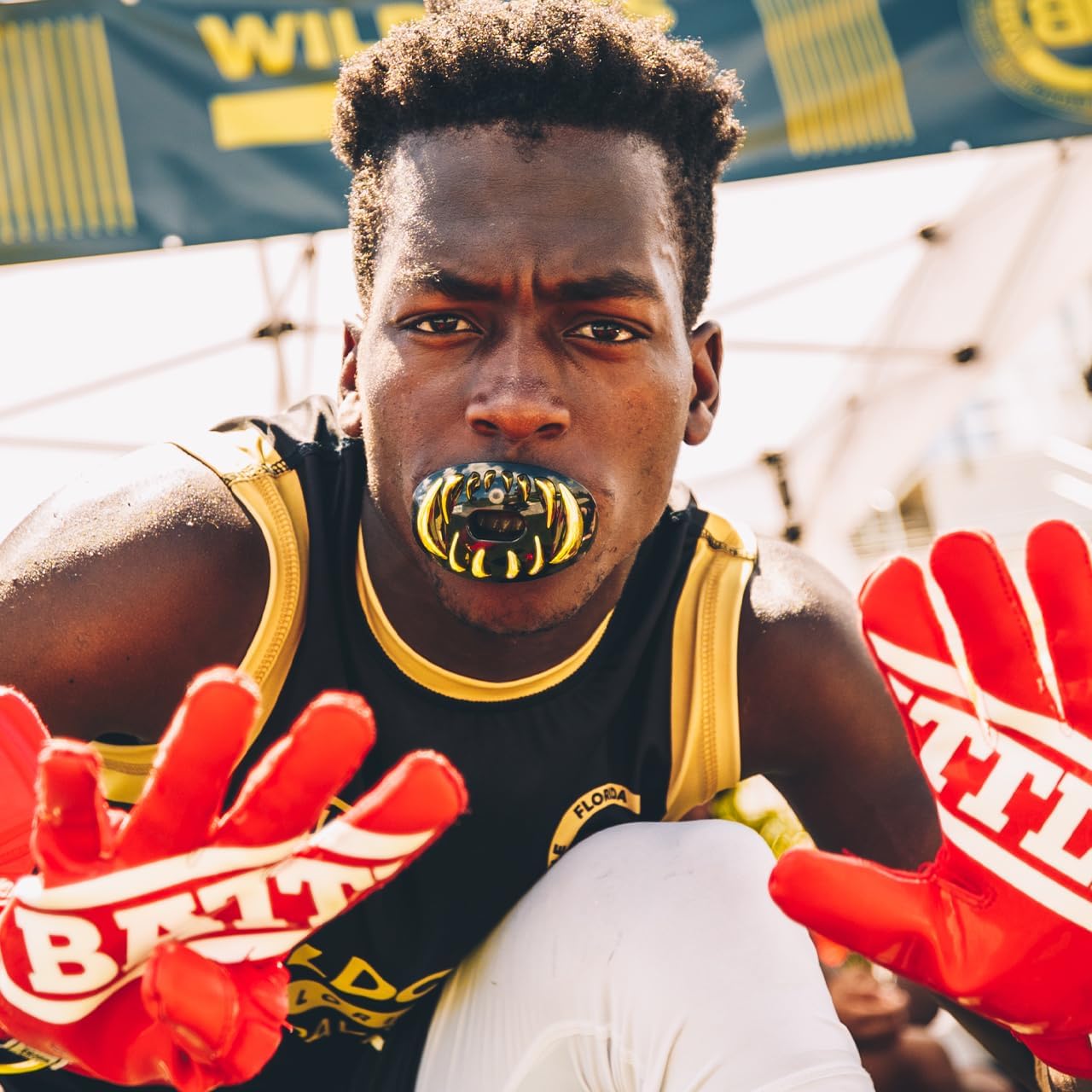 Sports Chrome 3D Predator Oxygen Mouthguard | Maximum protection, Safe secure comfortable fit, Built-in airflow channels, Advanced composite material, No boiling required