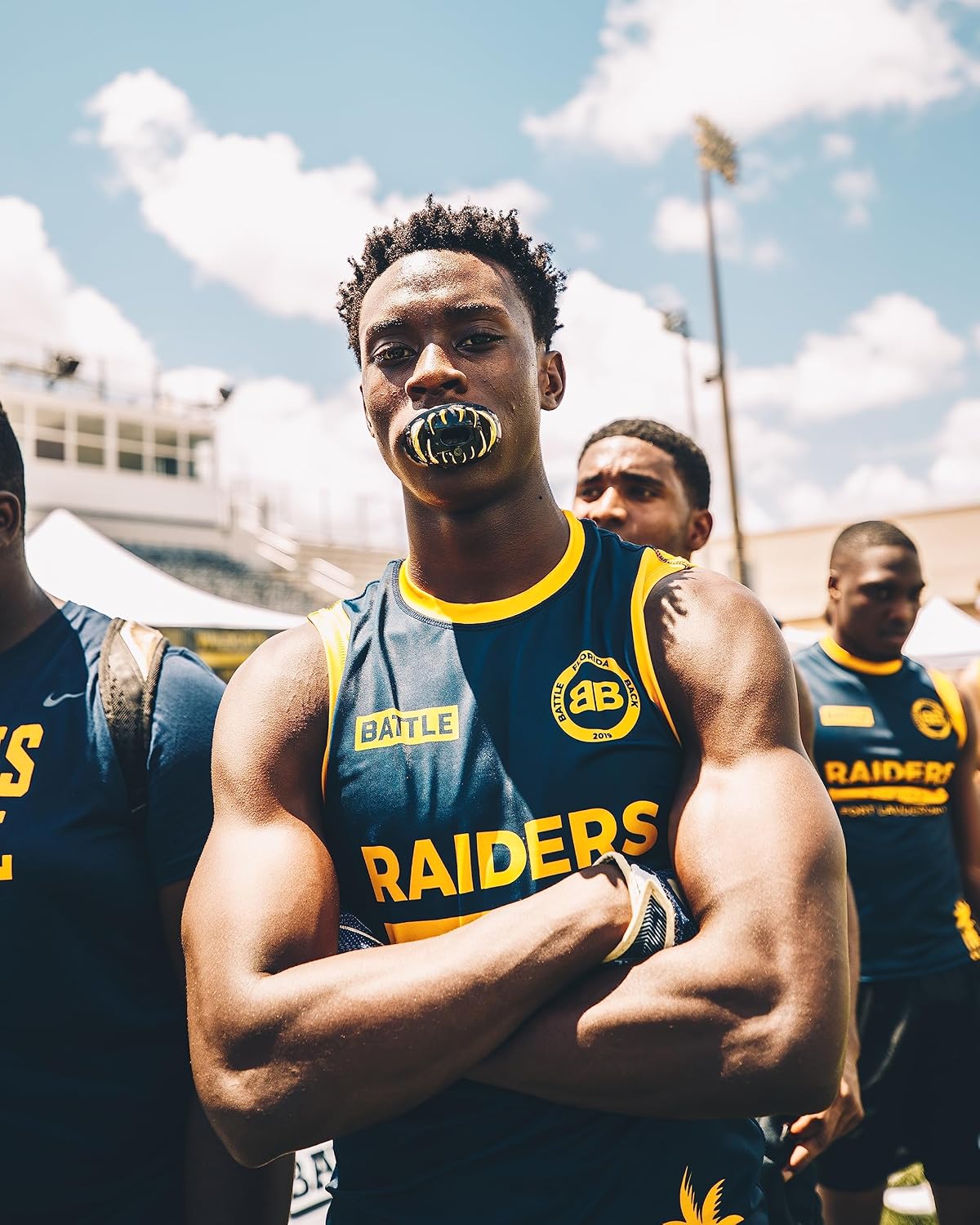 Sports Chrome 3D Predator Oxygen Mouthguard | Maximum protection, Safe secure comfortable fit, Built-in airflow channels, Advanced composite material, No boiling required