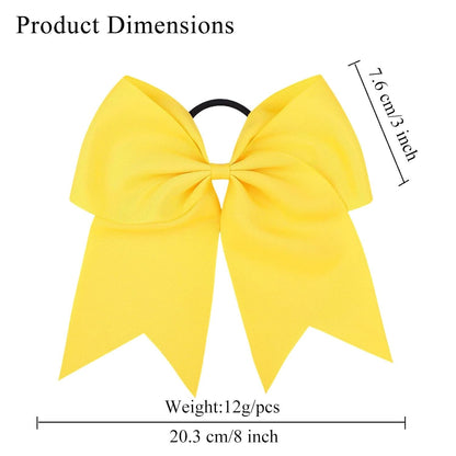 2Pcs Cheer Bows Cheer Hair Bows Ponytail Holder Elastic Band Bows Hair | Accessories for Ponytail Holder Bow Scrunchies School Sports Cheerleading Girls Softball Cheerleader Bows