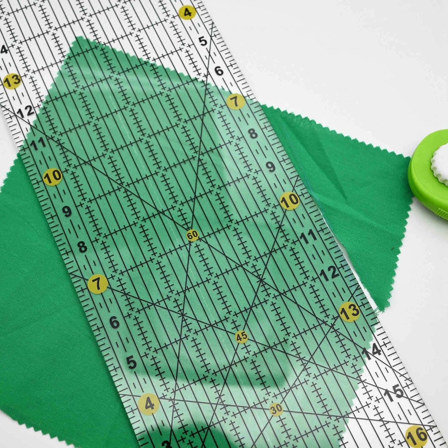 Quilting Ruler,Quilting Templates,Sewing Quilt Rulers,Acrylic Curved Corner Cutter,Precision Fabric Cutting Patchwork Tool for Quilting Sewing Craft DIY Projects,Light Yellow 6"x17"