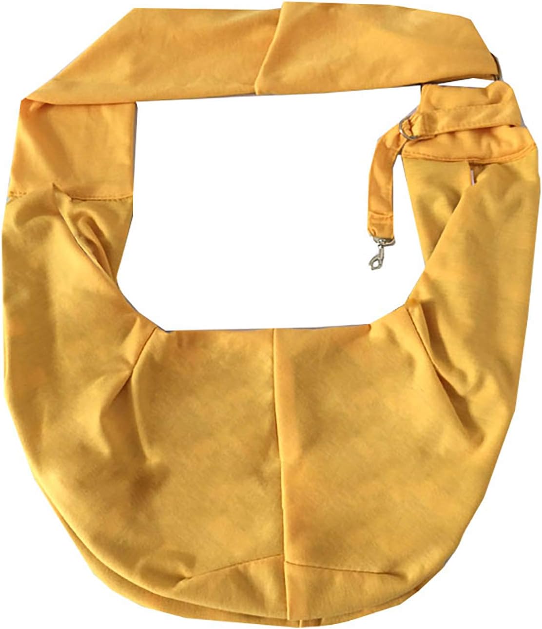 Pet Sling Carrier Bag with Hands-Free Reversible Belts, Safe Comfortable Adjustable Crossbody Shoulder Outdoor Travel Pet Tote Suitable for Small Dog Cat Puppy up to 12 lb (New Yellow)