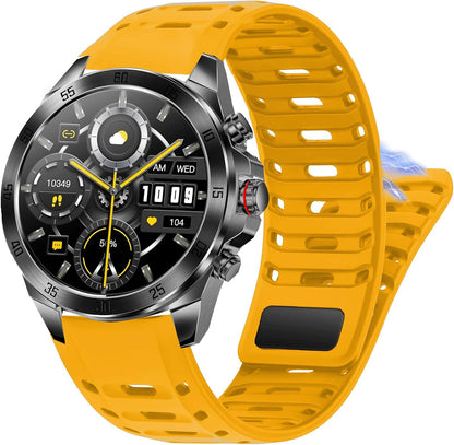 Compatible with ALPHAGEAR Smartwatch Bands, 22mm, 24mm New Sweat-Proof Sport Silicone, Breathable Replacement Strap Watchband Compatible with ALPHAGEAR Bravo II, Bravo XL 2, Raptor, Commander, Juliet Smartwatch