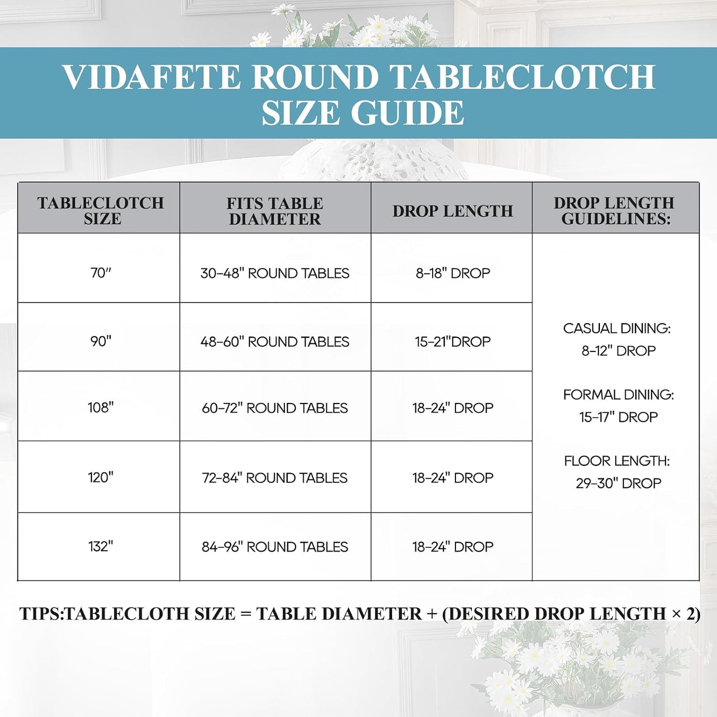 Tablecloth 6 Pack 120inch Round Table Cloth Polyester, Yellow | Stain and Wrinkle Resistant Polyester Dining Table Cover for Kitchen Dining Party Wedding Tabletop Buffet Decoration