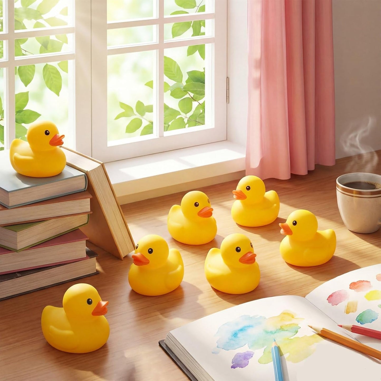 24 Pcs Duck Stress Ball for Adults Yellow Duck Fidget Ball | Cute Duck Party Favors for Birthday Gifts, Office Stress Relief, Christmas Stocking Stuffer Gift Adhd Autism Anxiety