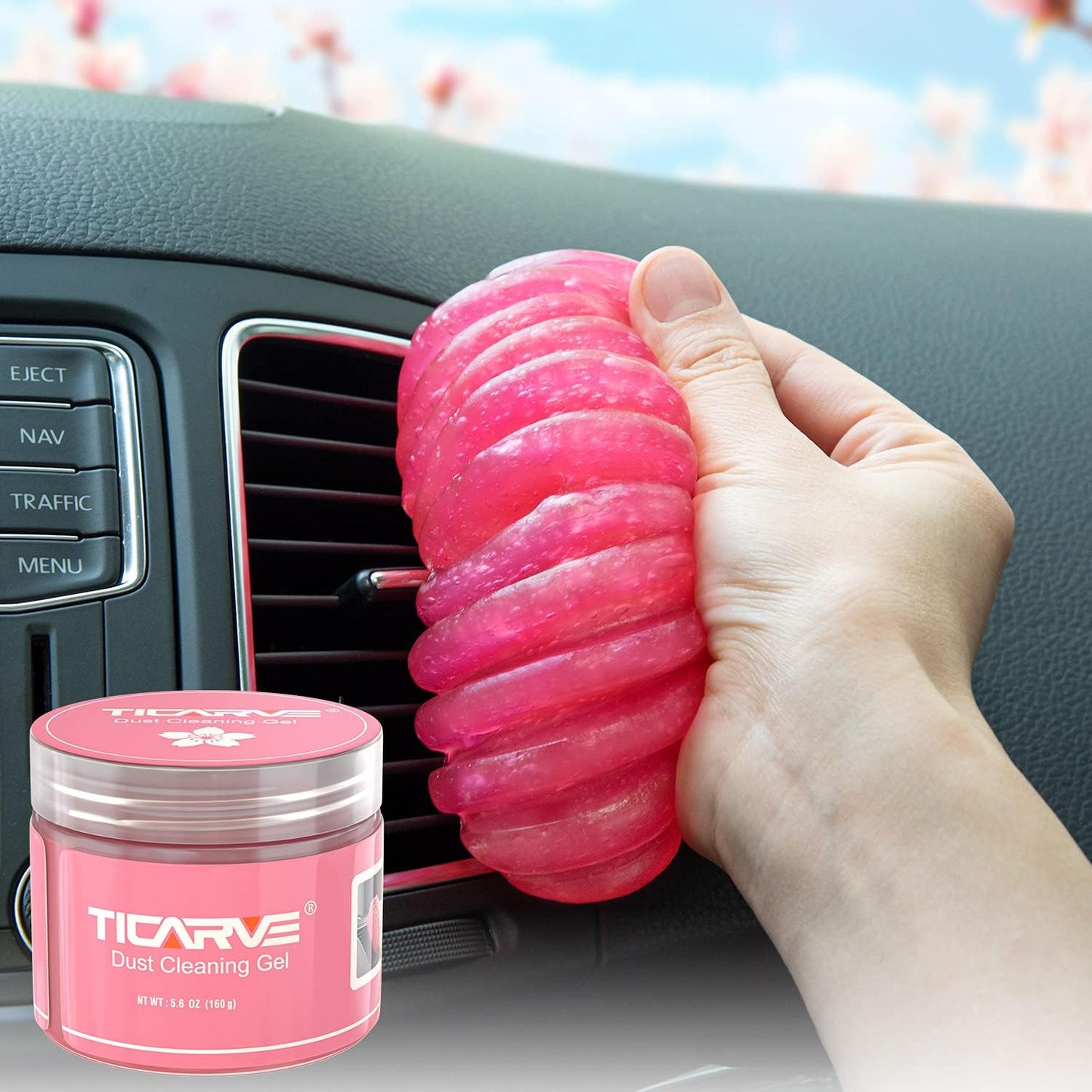 Car Cleaning Gel Detailing Putty Car Putty Auto Detailing Tools Car Interior Cleaner Cleaning Slime Car Accessories Keyboard Cleaner Rose/NT WT: 5.6 oz (160 gr) | Car Interior Cleaner Detailing Kit Car Cleaning Supplies Slime Keyboard Cleaner Dust