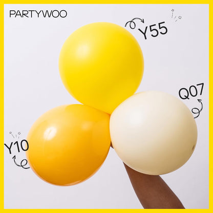 Yellow Balloons 100pcs Latex Helium Balloons 12 Inch | Birthday Baby Shower Graduation Sunflower Anniversary Engagement Bee Hawaiian Lemon Party Decorations Yellow-Y55