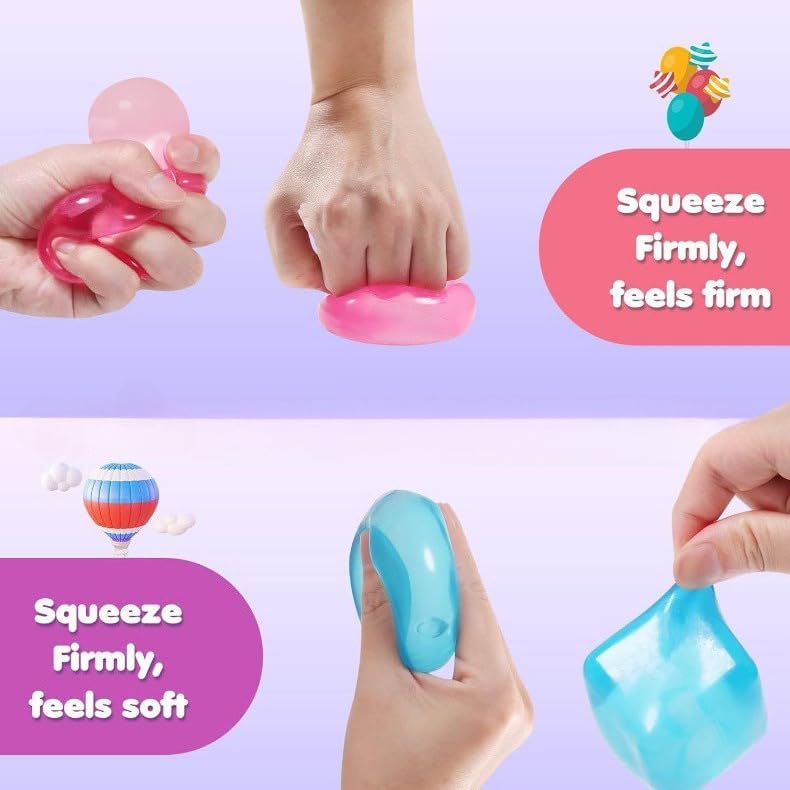 Stress Cube Sensory Squeeze Toy Super Solid Squish Squishy Cube Ice Square Stress Balls for Adults, Fidget Toy for Anxiety Relief, Squishy Balls for Classroom Prizes Party Favors-Yellow