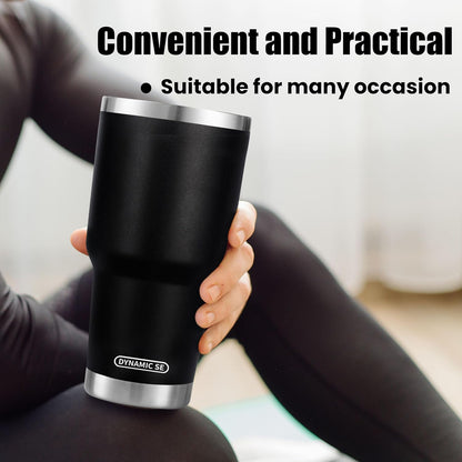 D·S 30oz Yellow Tumbler Double Wall Vacuum Insulated Travel Coffee Mug | Double Wall Vacuum Suit Cold and Hot Drink Fits in standard car cup holders With Splash-Proof Lid