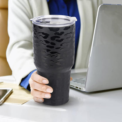 D·S 30oz Yellow Tumbler Double Wall Vacuum Insulated Travel Coffee Mug | Double Wall Vacuum Suit Cold and Hot Drink Fits in standard car cup holders With Splash-Proof Lid