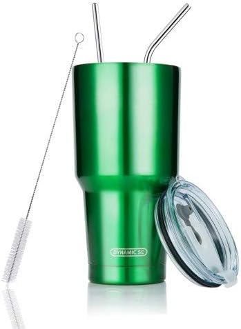 D·S 30oz Yellow Tumbler Double Wall Vacuum Insulated Travel Coffee Mug | Double Wall Vacuum Suit Cold and Hot Drink Fits in standard car cup holders With Splash-Proof Lid