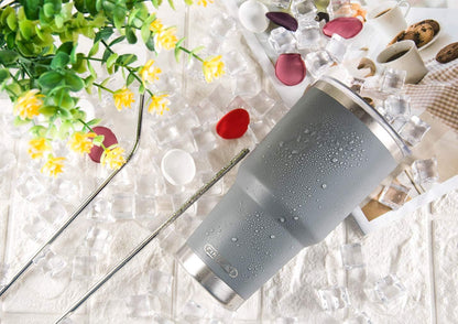 D·S 30oz Yellow Tumbler Double Wall Vacuum Insulated Travel Coffee Mug | Double Wall Vacuum Suit Cold and Hot Drink Fits in standard car cup holders With Splash-Proof Lid