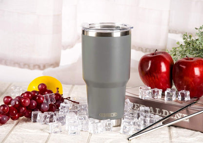 D·S 30oz Yellow Tumbler Double Wall Vacuum Insulated Travel Coffee Mug | Double Wall Vacuum Suit Cold and Hot Drink Fits in standard car cup holders With Splash-Proof Lid