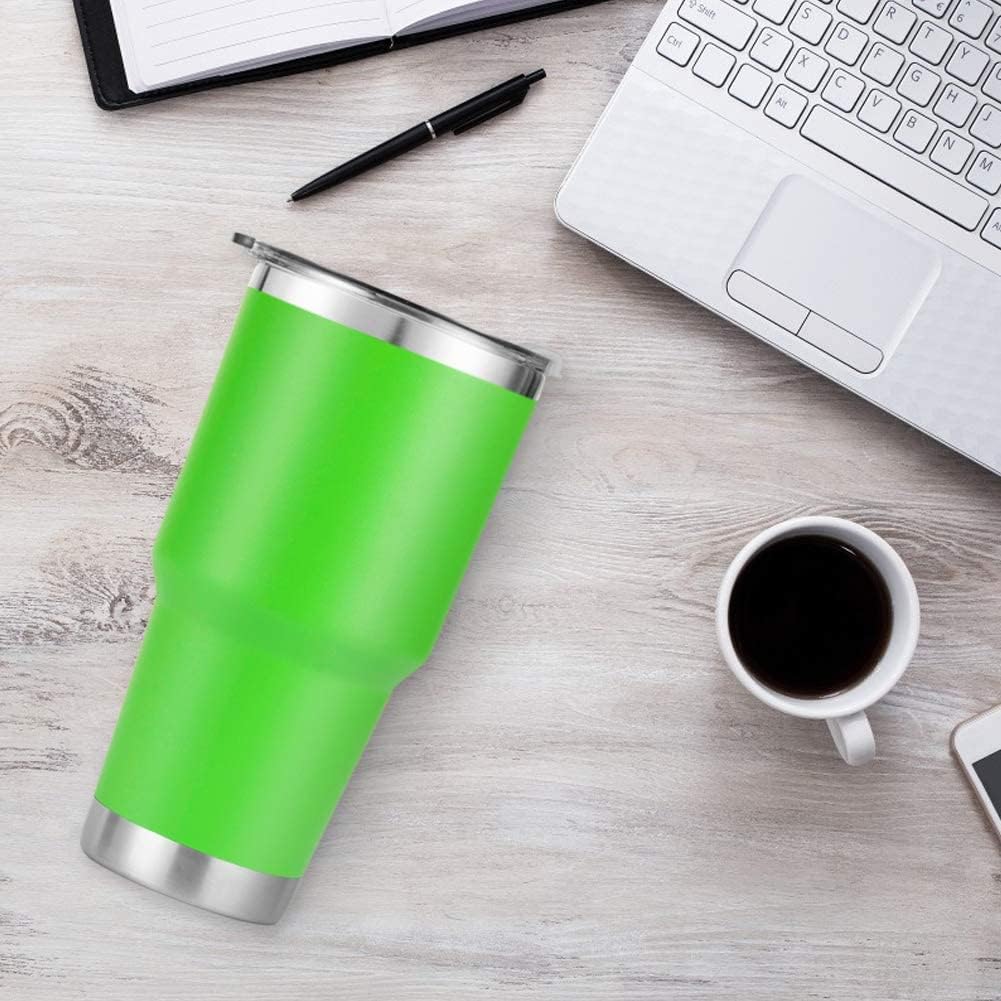 D·S 30oz Yellow Tumbler Double Wall Vacuum Insulated Travel Coffee Mug | Double Wall Vacuum Suit Cold and Hot Drink Fits in standard car cup holders With Splash-Proof Lid