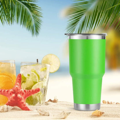D·S 30oz Yellow Tumbler Double Wall Vacuum Insulated Travel Coffee Mug | Double Wall Vacuum Suit Cold and Hot Drink Fits in standard car cup holders With Splash-Proof Lid