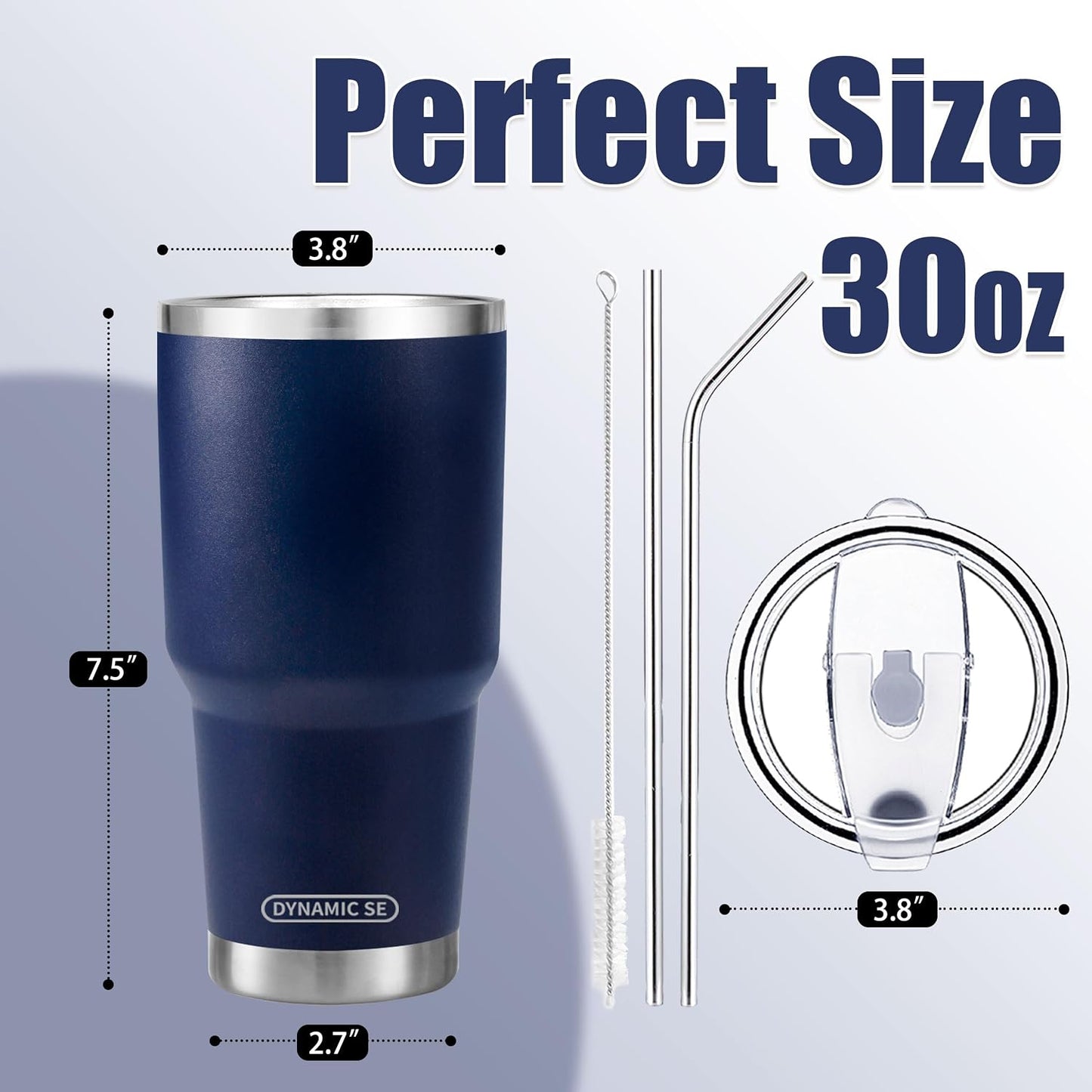 D·S 30oz Yellow Tumbler Double Wall Vacuum Insulated Travel Coffee Mug | Double Wall Vacuum Suit Cold and Hot Drink Fits in standard car cup holders With Splash-Proof Lid
