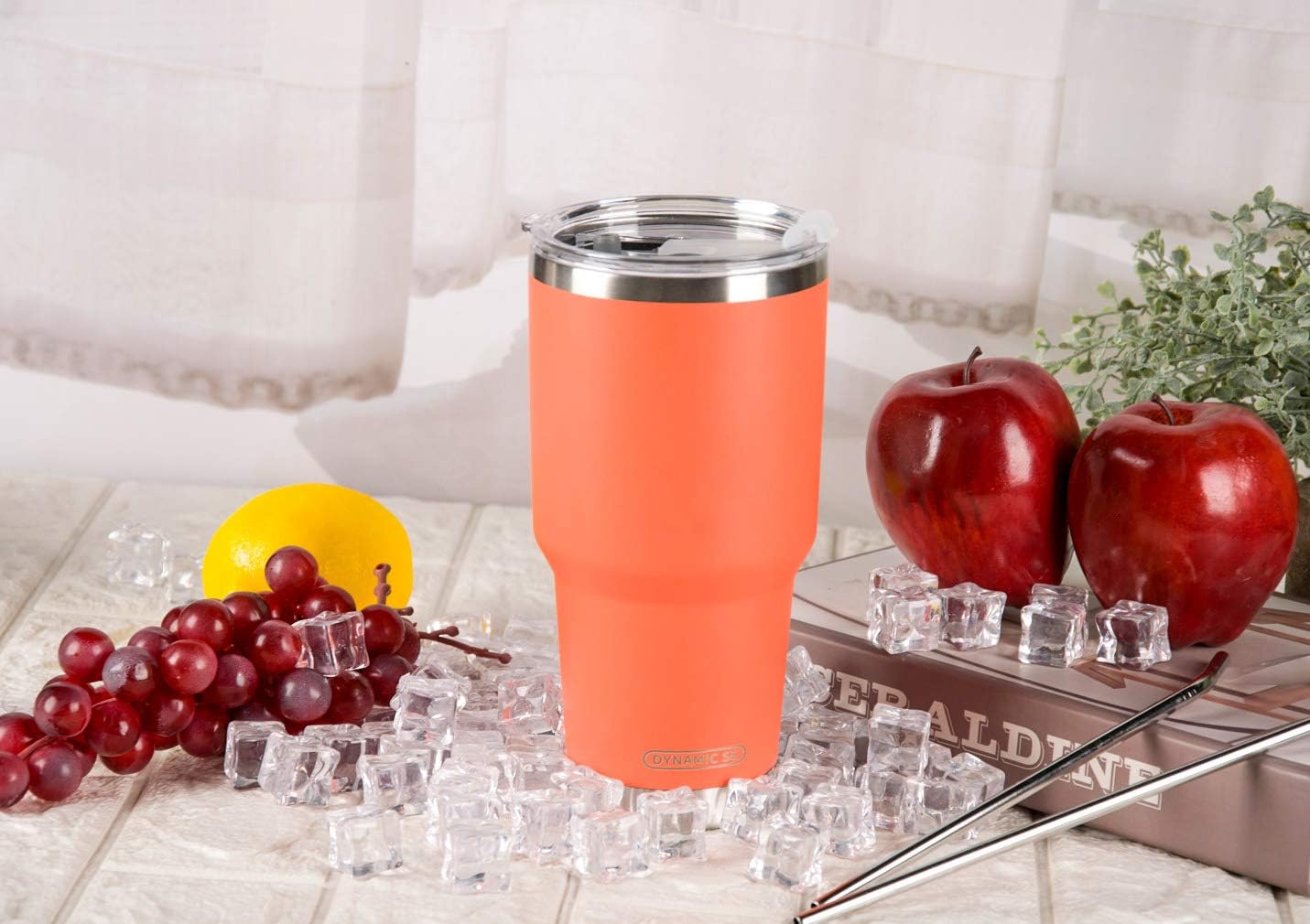 D·S 30oz Yellow Tumbler Double Wall Vacuum Insulated Travel Coffee Mug | Double Wall Vacuum Suit Cold and Hot Drink Fits in standard car cup holders With Splash-Proof Lid