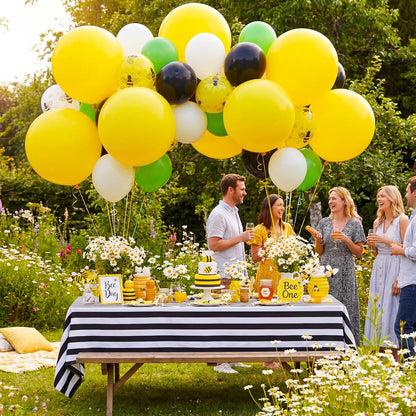18 Inch Yellow Large Balloons, 15 PCS Yellow Big Latex Balloon | Giant Heavy Duty Balloons for Birthday, Wedding Sunflower Bridal Shower Hawaiian Beach, Lemon Theme Party Decorations