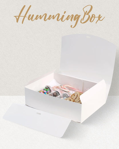 Floral Gift Box Set of 16 - Gift Boxes for Presents & gifting on weddings, birthdays & more - Easy to Assemble Floral Gift Boxes With Lids & Ribbon Closure - Decorative Boxes With Lids