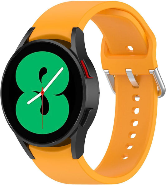 No Gap Band Compatible with Samsung Galaxy Watch 7/6/5/4 bands 40mm 44mm/Watch 6 Classic Bands 43mm 47mm, 20mm Soft Silicone Sport Replacement Band Compatible with Samsung Watch Bands