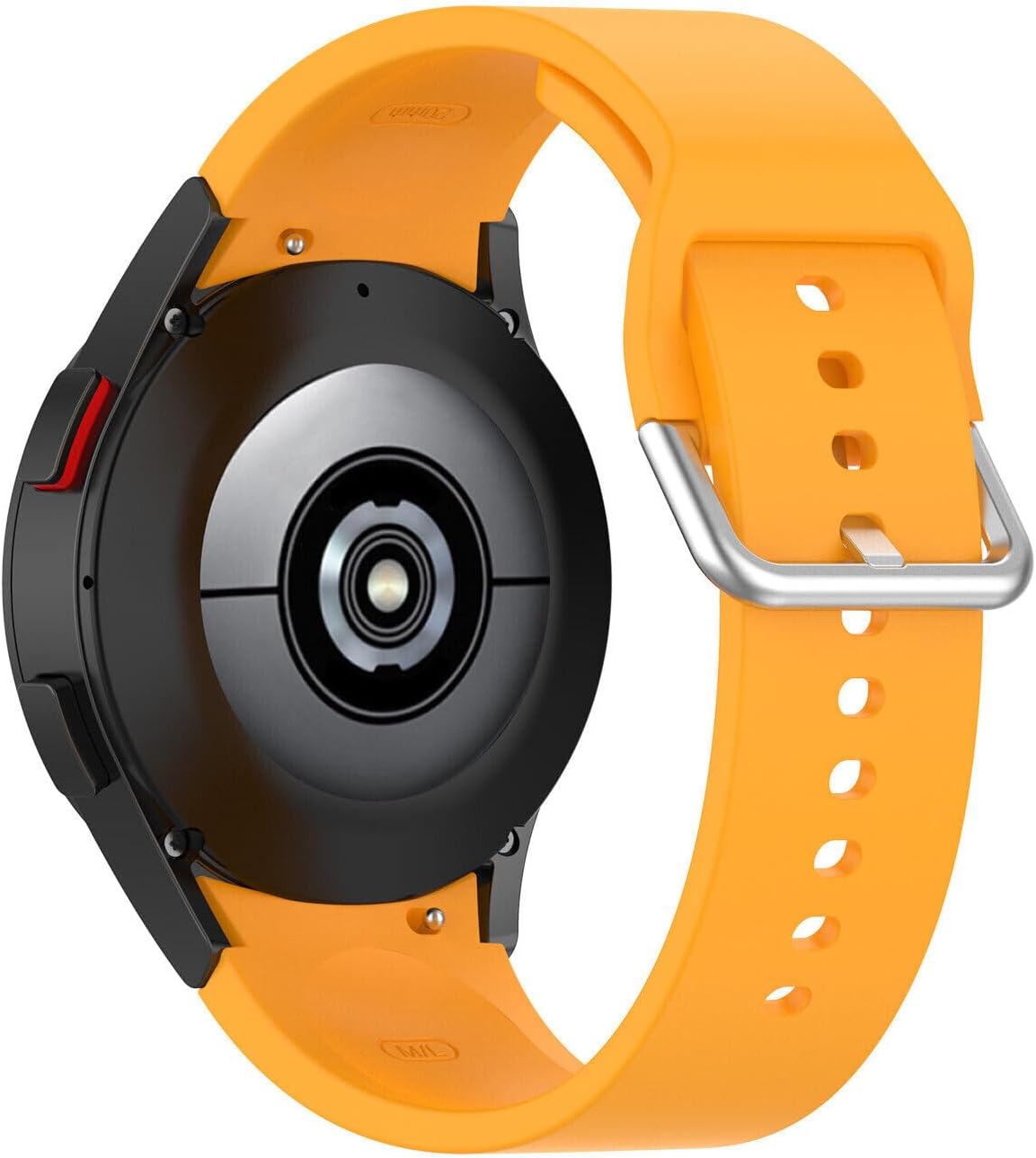 No Gap Band Compatible with Samsung Galaxy Watch 7/6/5/4 bands 40mm 44mm/Watch 6 Classic Bands 43mm 47mm, 20mm Soft Silicone Sport Replacement Band Compatible with Samsung Watch Bands