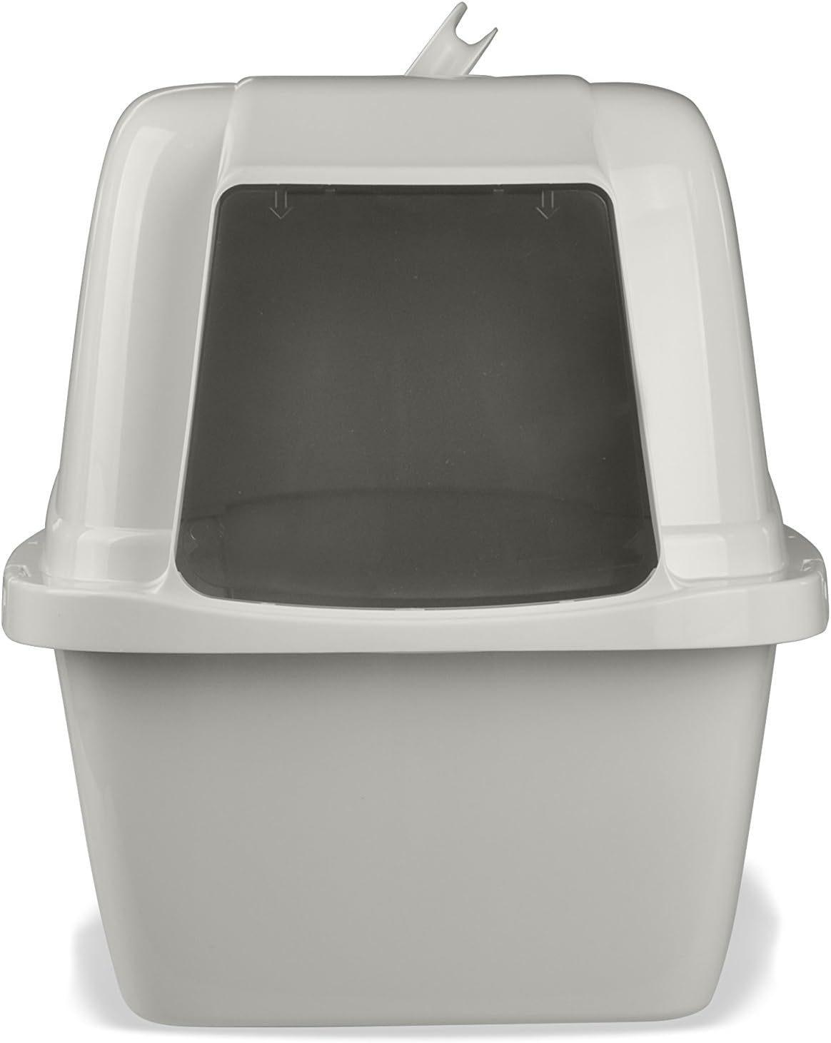 Odor Control Large Enclosed Cat Litter Box, Hooded, Pearl, CP6