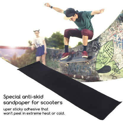 Anti Slip Grip Tape, 9 × 33 inch Skateboards Sticker Waterproof Outdoor Grip Tape for Stairs Skateboards Scooters, Easy to Cut(Yellow)