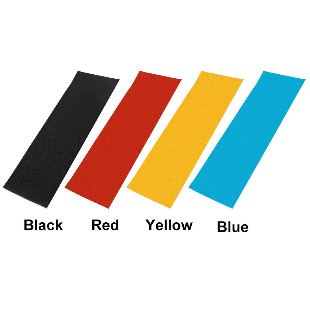 Anti Slip Grip Tape, 9 × 33 inch Skateboards Sticker Waterproof Outdoor Grip Tape for Stairs Skateboards Scooters, Easy to Cut(Yellow)
