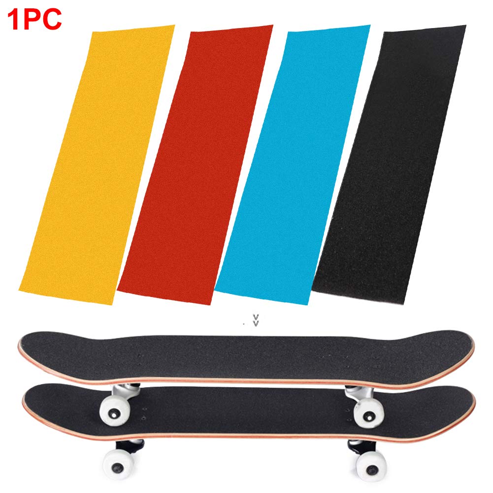 Anti Slip Grip Tape, 9 × 33 inch Skateboards Sticker Waterproof Outdoor Grip Tape for Stairs Skateboards Scooters, Easy to Cut(Yellow)