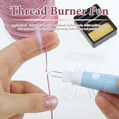 USB Rechargeable Wire Burner Kit (Yellow) | Suitable for leather craft sewing, bead weaving, string weaving, woodworking board hot stamping, wax melting, carving