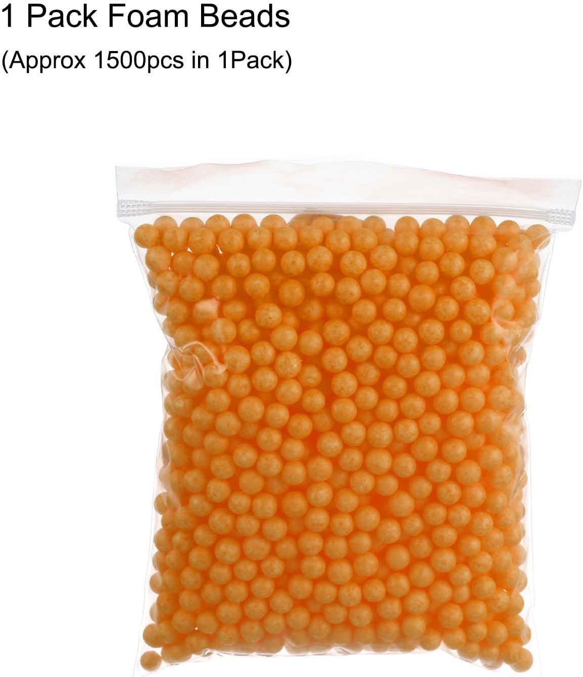 Foam Beads Foam Balls 7-9mm for Wedding and Party Decorations, Tiny Packing Balls, Arts DIY Crafts Supplies (Dark Yellow,1 Pack Approx 1500pcs)