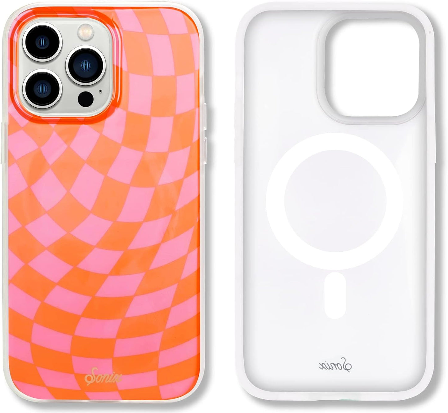 Phone Case for iPhone 16 Pro Max | Compatible with MagSafe | 10ft Drop Tested | Lemon Gingham