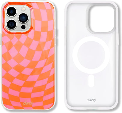 Phone Case for iPhone 16 Pro Max | Compatible with MagSafe | 10ft Drop Tested | Lemon Gingham