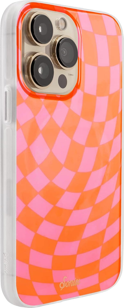 Phone Case for iPhone 16 Pro Max | Compatible with MagSafe | 10ft Drop Tested | Lemon Gingham