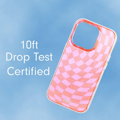 Phone Case for iPhone 16 Pro Max | Compatible with MagSafe | 10ft Drop Tested | Lemon Gingham