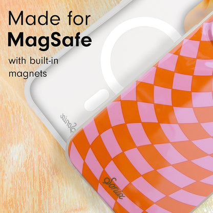 Phone Case for iPhone 16 Pro Max | Compatible with MagSafe | 10ft Drop Tested | Lemon Gingham