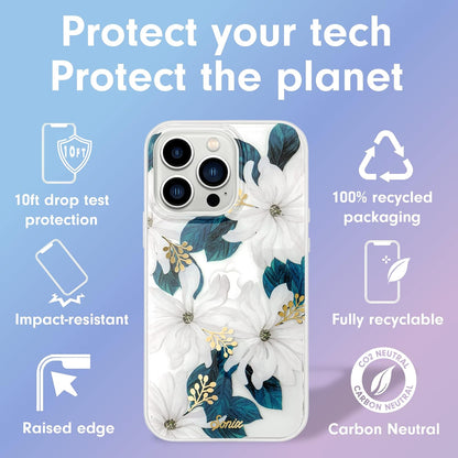 Phone Case for iPhone 16 Pro Max | Compatible with MagSafe | 10ft Drop Tested | Lemon Gingham