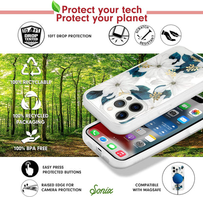 Phone Case for iPhone 16 Pro Max | Compatible with MagSafe | 10ft Drop Tested | Lemon Gingham