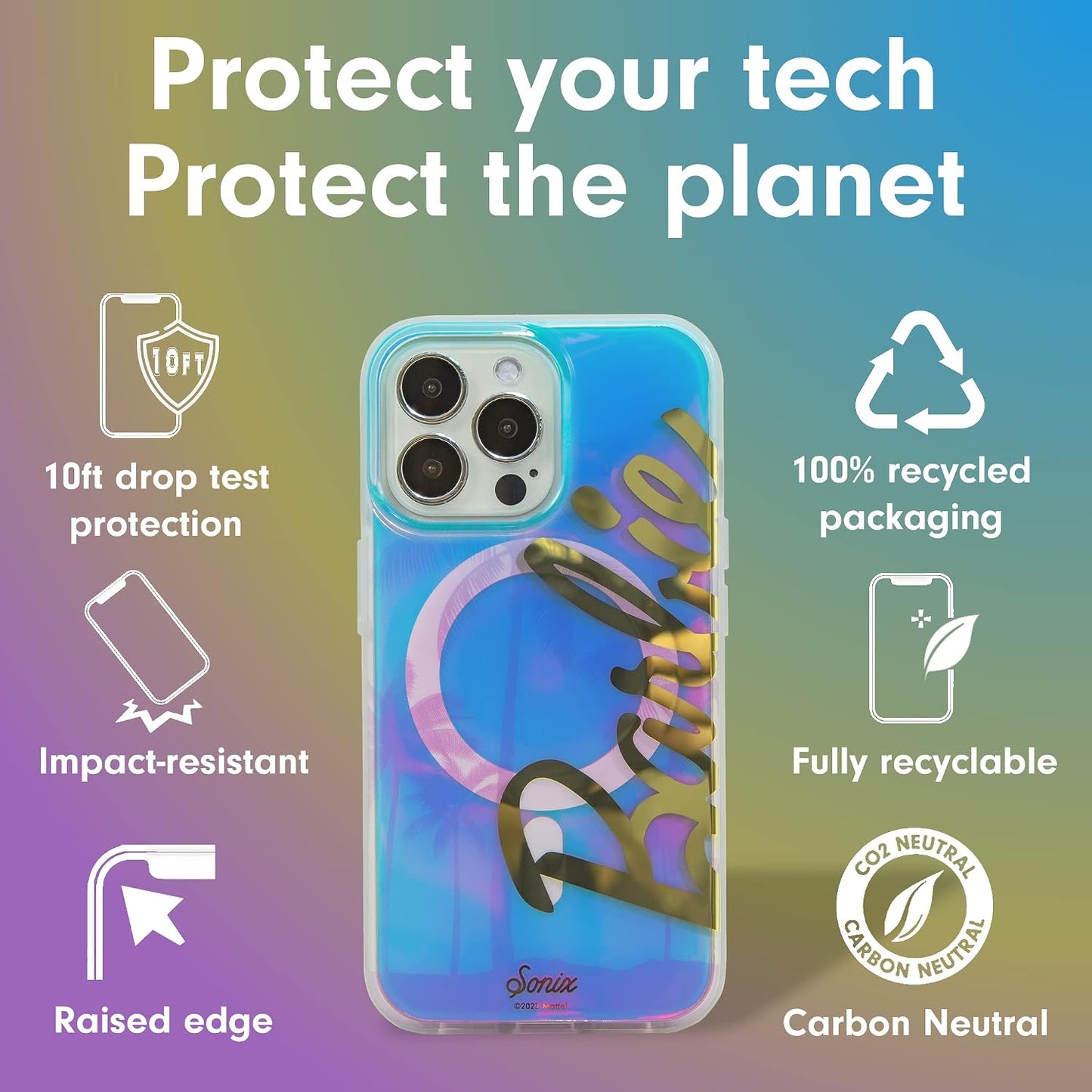 Phone Case for iPhone 16 Pro Max | Compatible with MagSafe | 10ft Drop Tested | Lemon Gingham