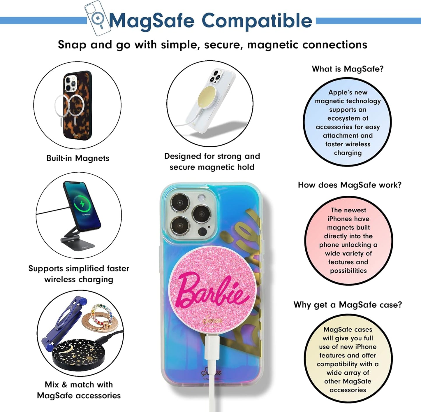 Phone Case for iPhone 16 Pro Max | Compatible with MagSafe | 10ft Drop Tested | Lemon Gingham