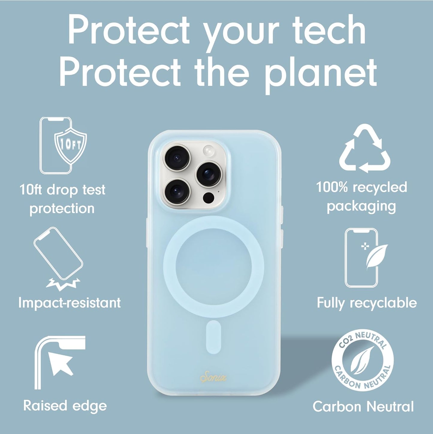 Phone Case for iPhone 16 Pro Max | Compatible with MagSafe | 10ft Drop Tested | Lemon Gingham