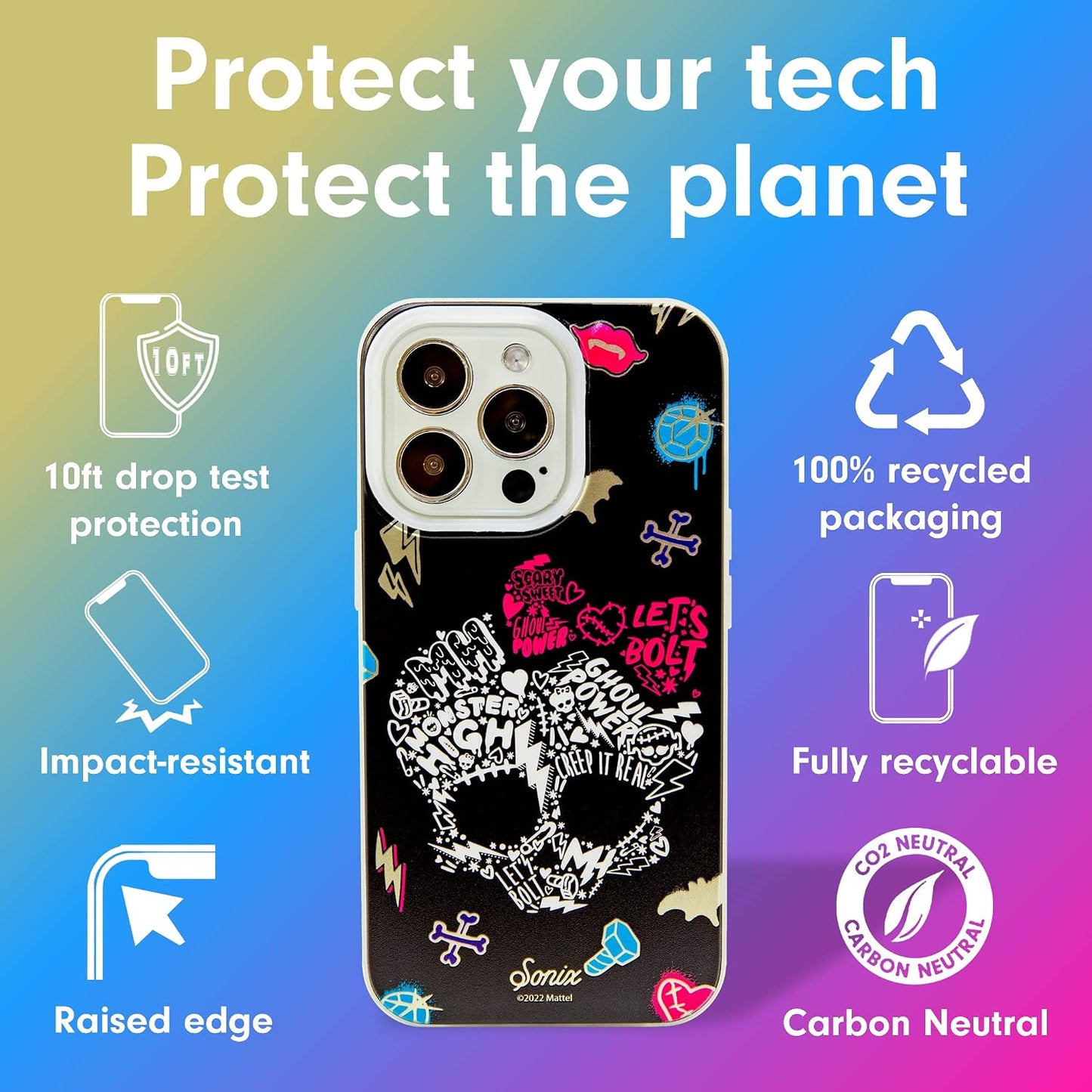Phone Case for iPhone 16 Pro Max | Compatible with MagSafe | 10ft Drop Tested | Lemon Gingham