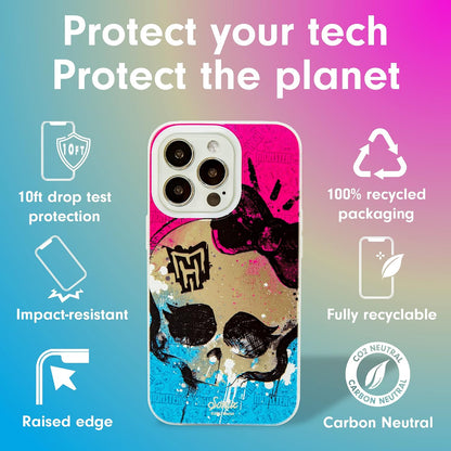 Phone Case for iPhone 16 Pro Max | Compatible with MagSafe | 10ft Drop Tested | Lemon Gingham