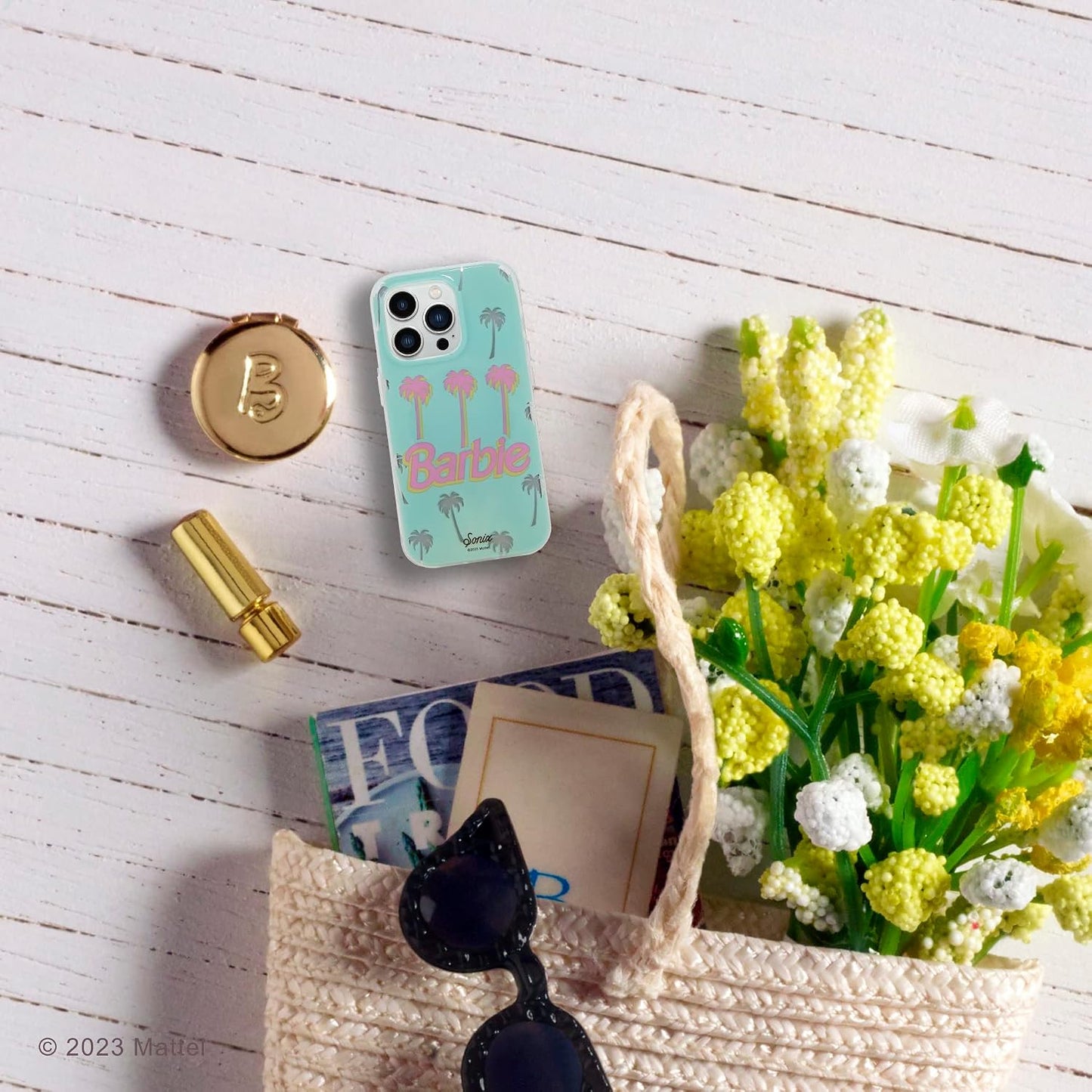 Phone Case for iPhone 16 Pro Max | Compatible with MagSafe | 10ft Drop Tested | Lemon Gingham