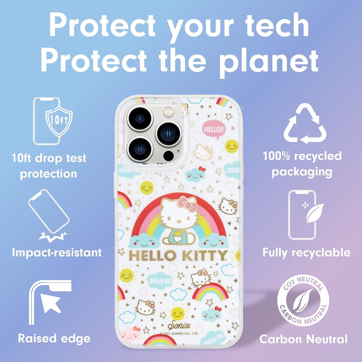 Phone Case for iPhone 16 Pro Max | Compatible with MagSafe | 10ft Drop Tested | Lemon Gingham