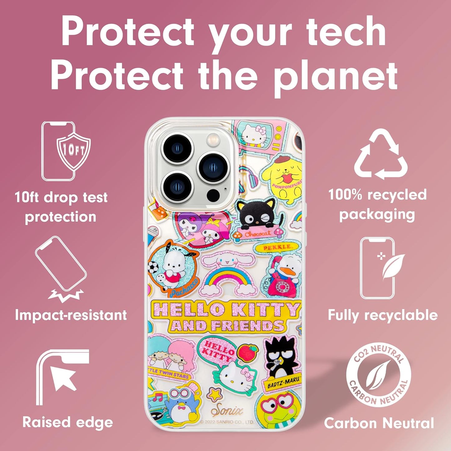 Phone Case for iPhone 16 Pro Max | Compatible with MagSafe | 10ft Drop Tested | Lemon Gingham
