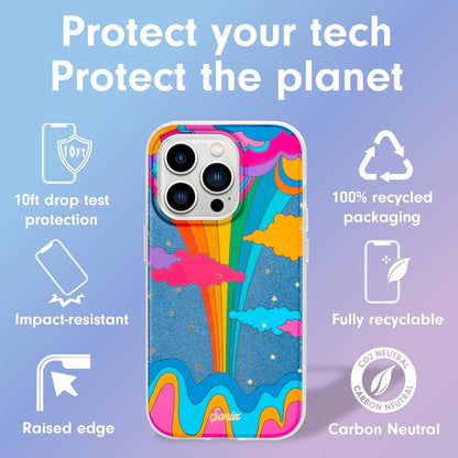 Phone Case for iPhone 16 Pro Max | Compatible with MagSafe | 10ft Drop Tested | Lemon Gingham