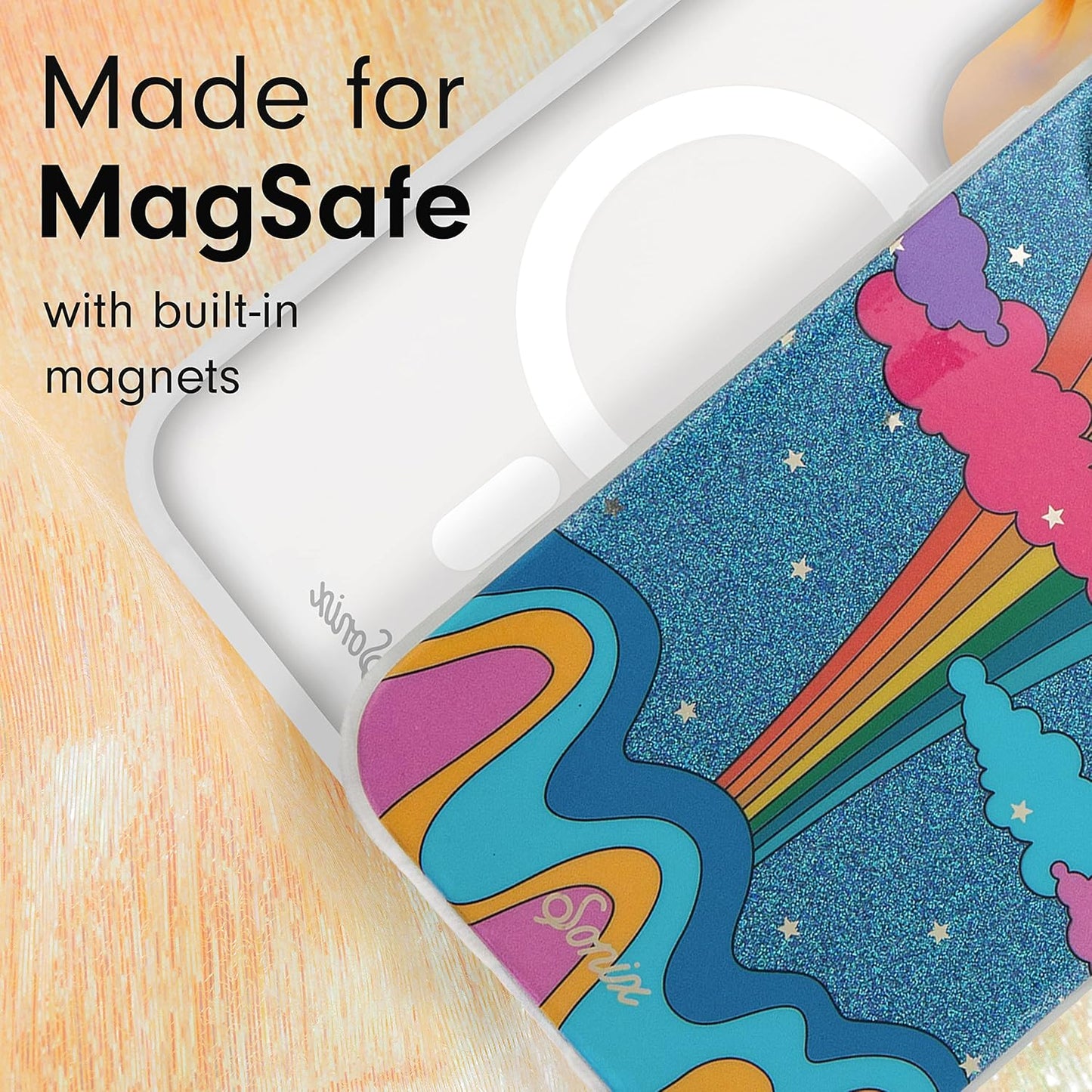 Phone Case for iPhone 16 Pro Max | Compatible with MagSafe | 10ft Drop Tested | Lemon Gingham