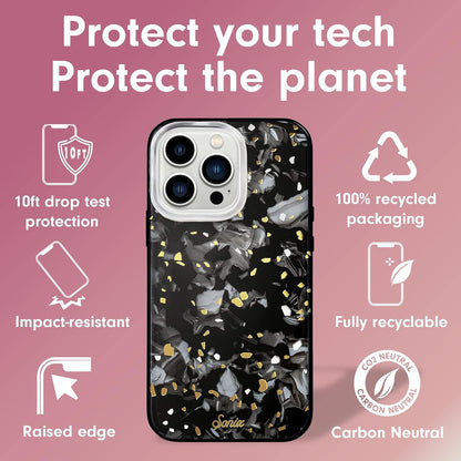 Phone Case for iPhone 16 Pro Max | Compatible with MagSafe | 10ft Drop Tested | Lemon Gingham