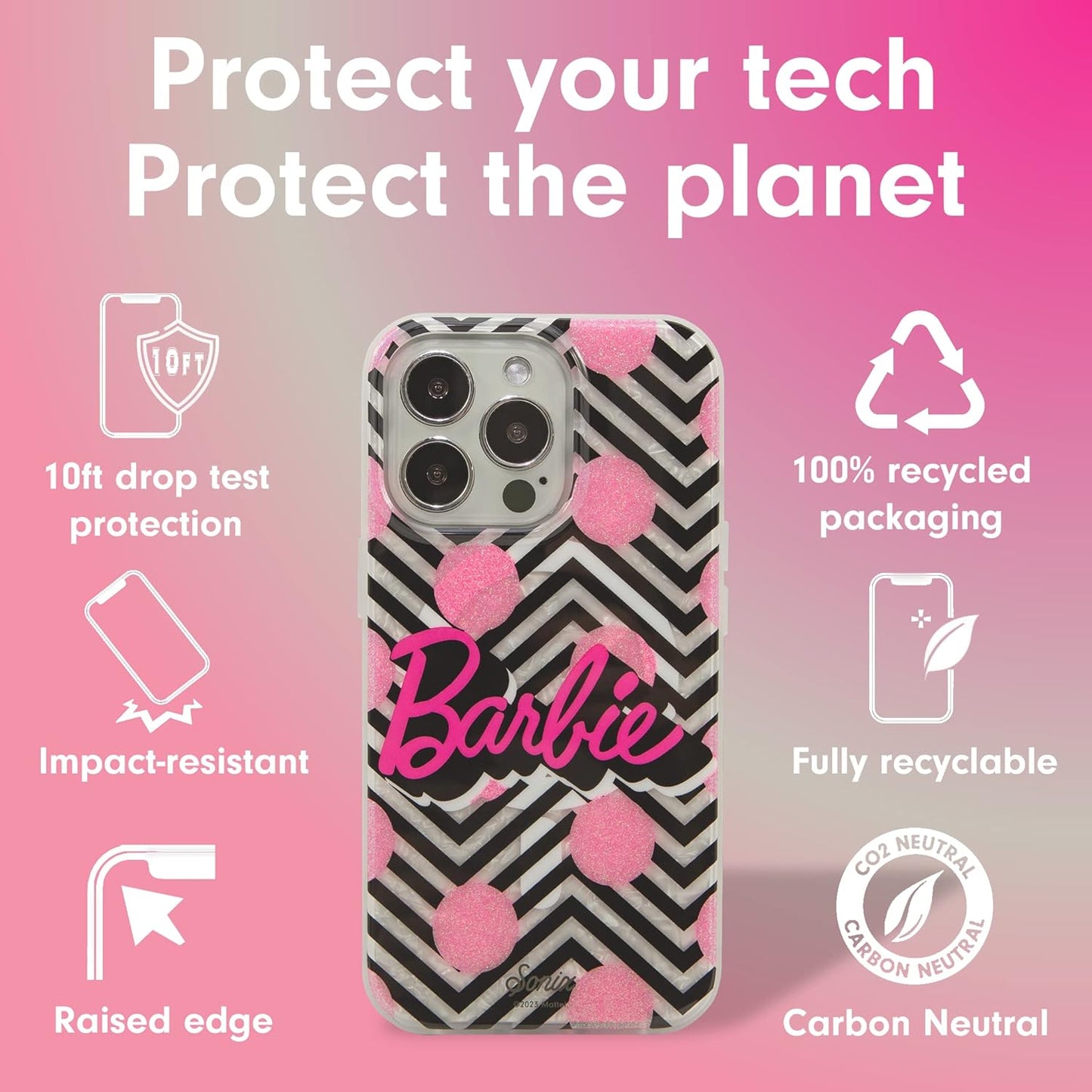 Phone Case for iPhone 16 Pro Max | Compatible with MagSafe | 10ft Drop Tested | Lemon Gingham